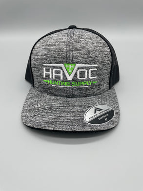 Havoc Hat- Black/Light Charcoal with Black Netting