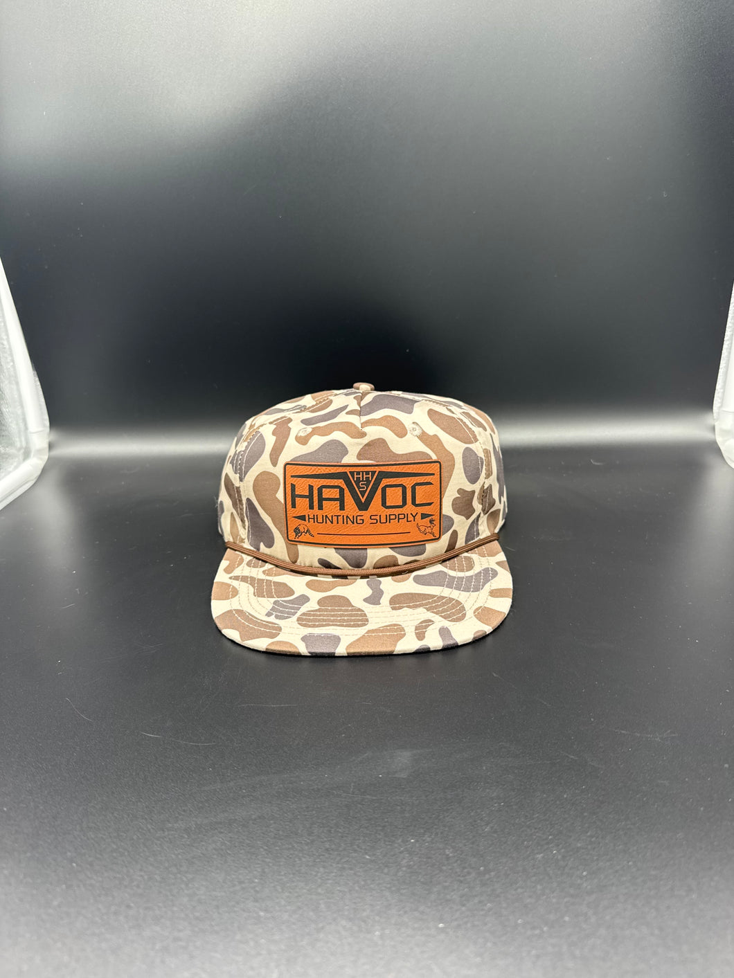 Brown Marsh Camo Rope Havoc Pat Hat