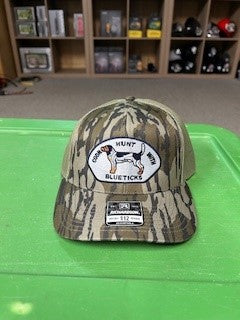 Bottomland Camo Hat, Hunt with Breed of Choice Patch