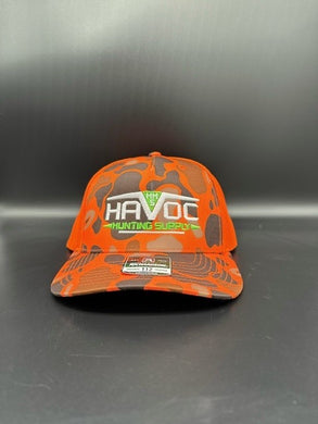 Orange Camo Hat - Original Havoc Stitching