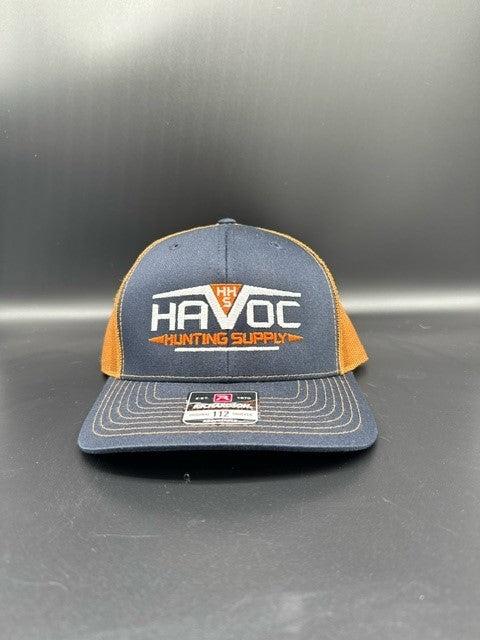 Havoc Hat - Charcoal Front - Orange Back with Orange Havoc Stitching