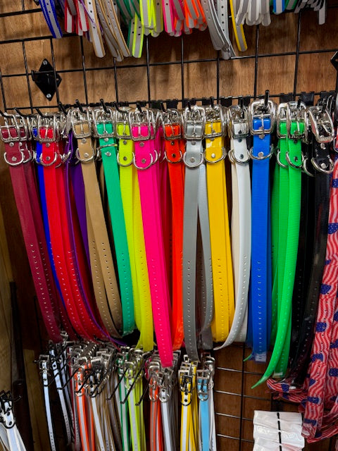 Black Metal Name Tag D Ring Only 19 in Collar (1 inch Wide)