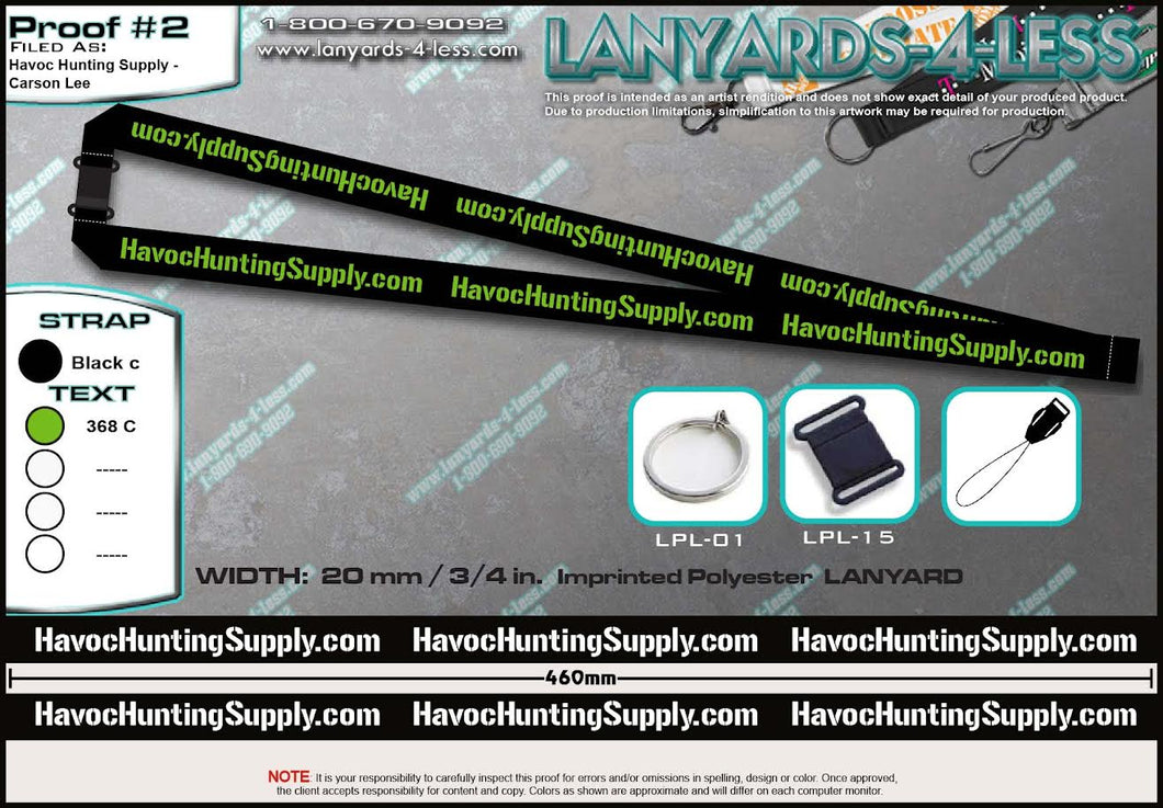 Havoc Hunting Supply Neck Lanyard