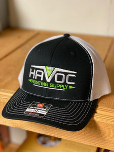 Havoc Hat- Black with White Netting