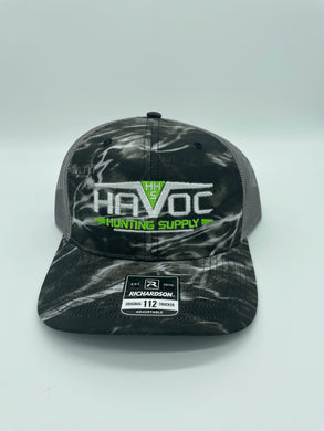 Havoc Hat- Mossy Oak Element with Grey Netting