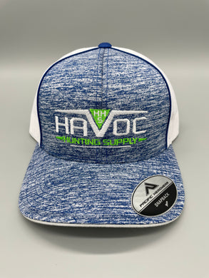 Havoc Hat- Royal Heath and White with White Netting
